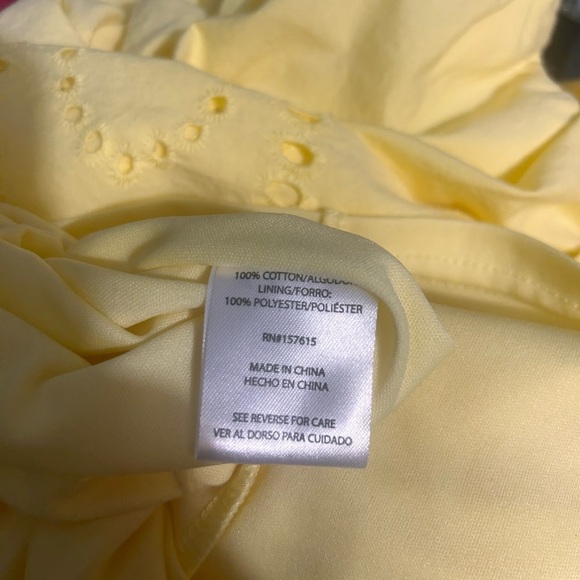Nwot Calypso St. Barth Yellow midi dress size 8 - Picture 12 of 13